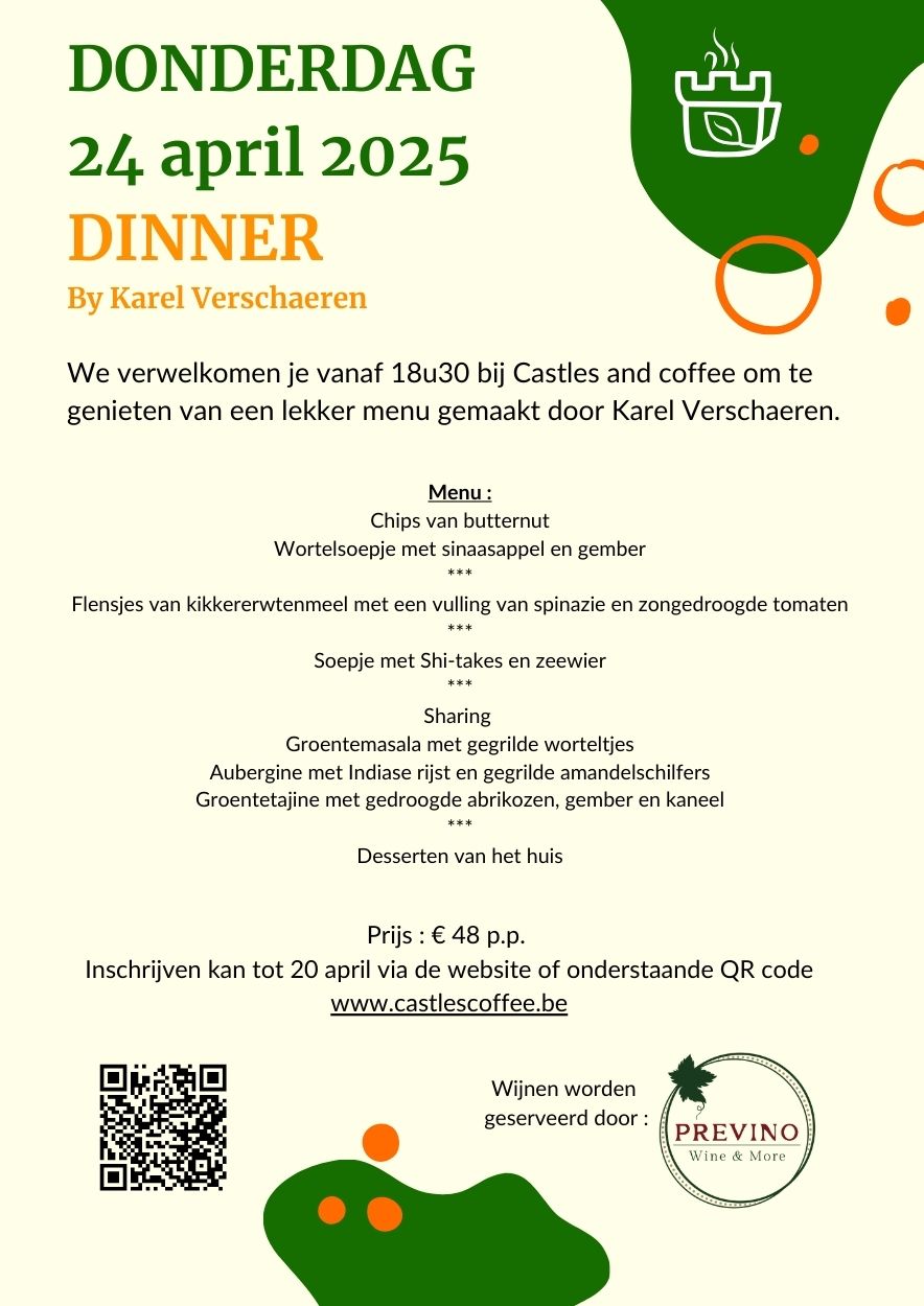 Castles & Coffee dinner by Karel Verschaeren